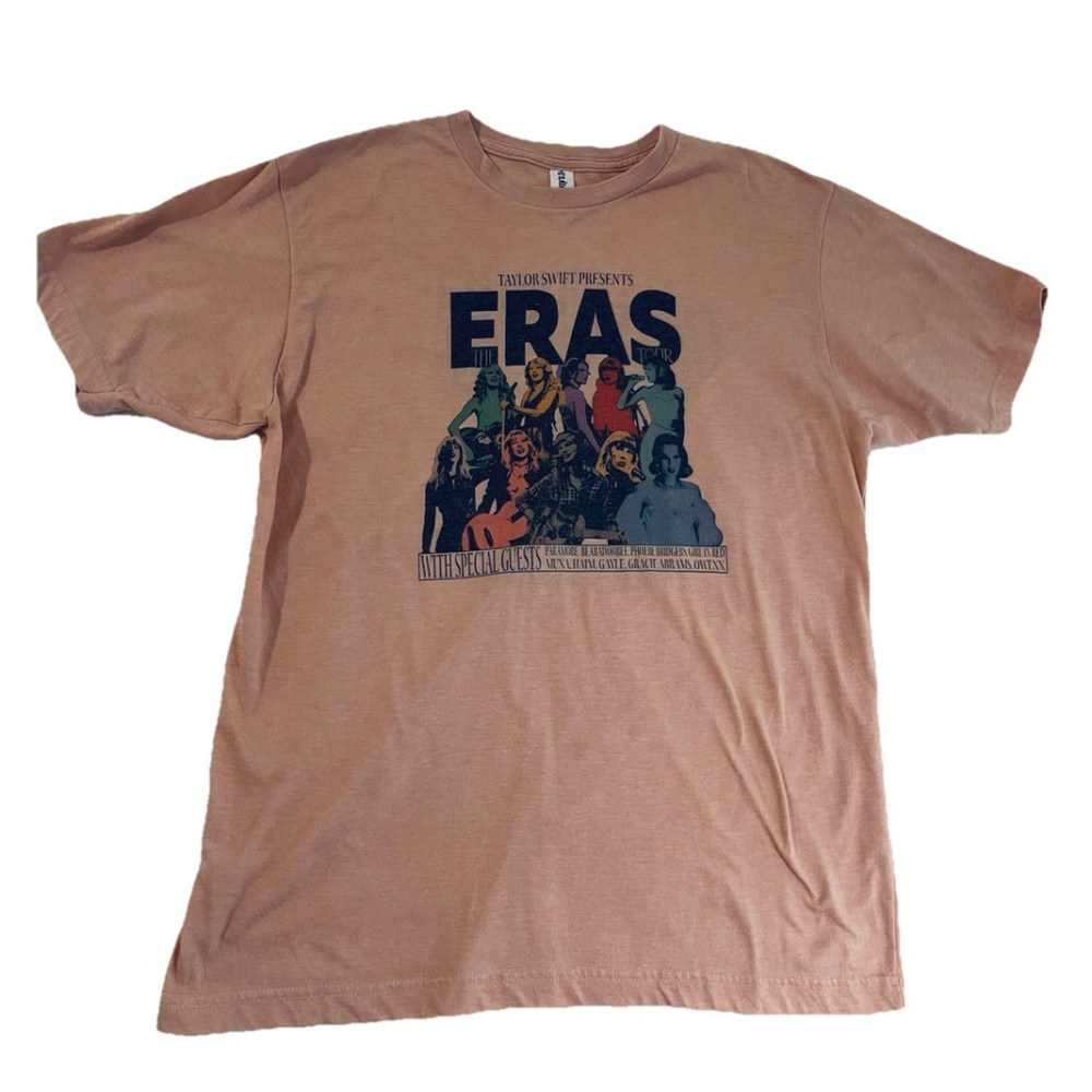 Taylor Swift The Eras Tour Concert Tee Tultex Womens Large